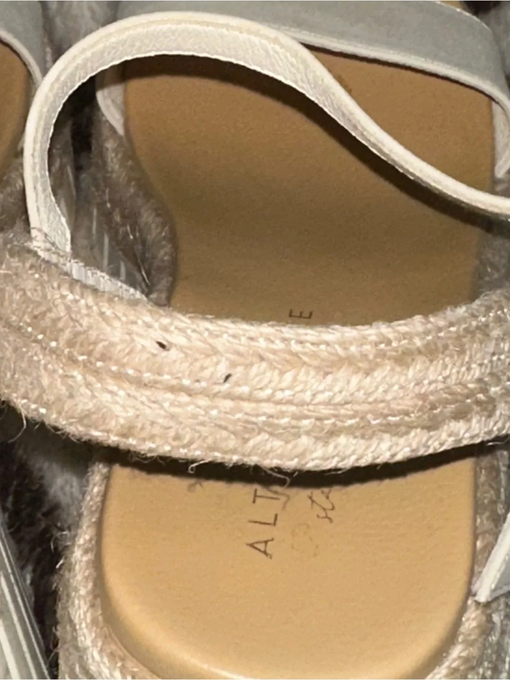 Altar’d State Women’s Cream Platform Sandals with Ankle Strap